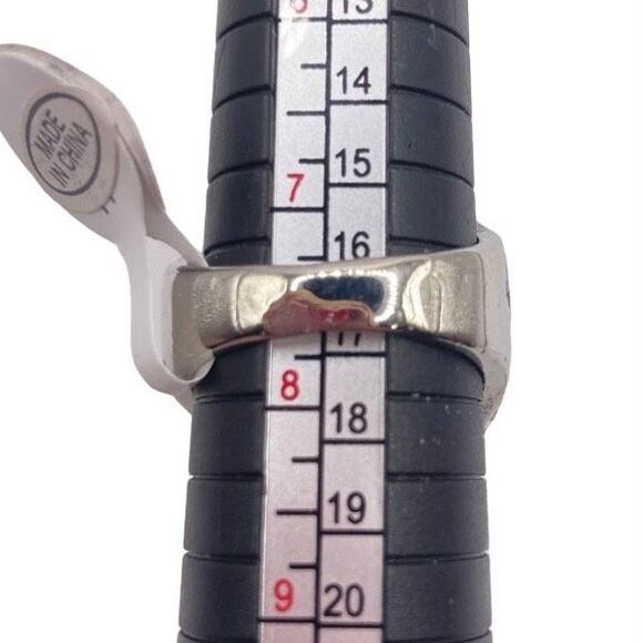 Mixed metal two tone dome bubble ring size 7.5 - Picture 4 of 4